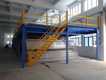 강철 지면 갑판 중이층 벽돌쌓기 체계, 파랗고와 노란 상점 다락을 위한 산업 플래트홈